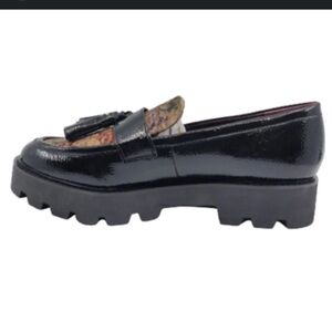 Franco Sarto Balinna Tassel Loafer Lug Heel  contrasting upper New w/Box sz 8
